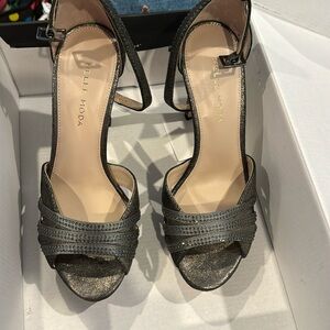 Pelle Moda dark silver heels